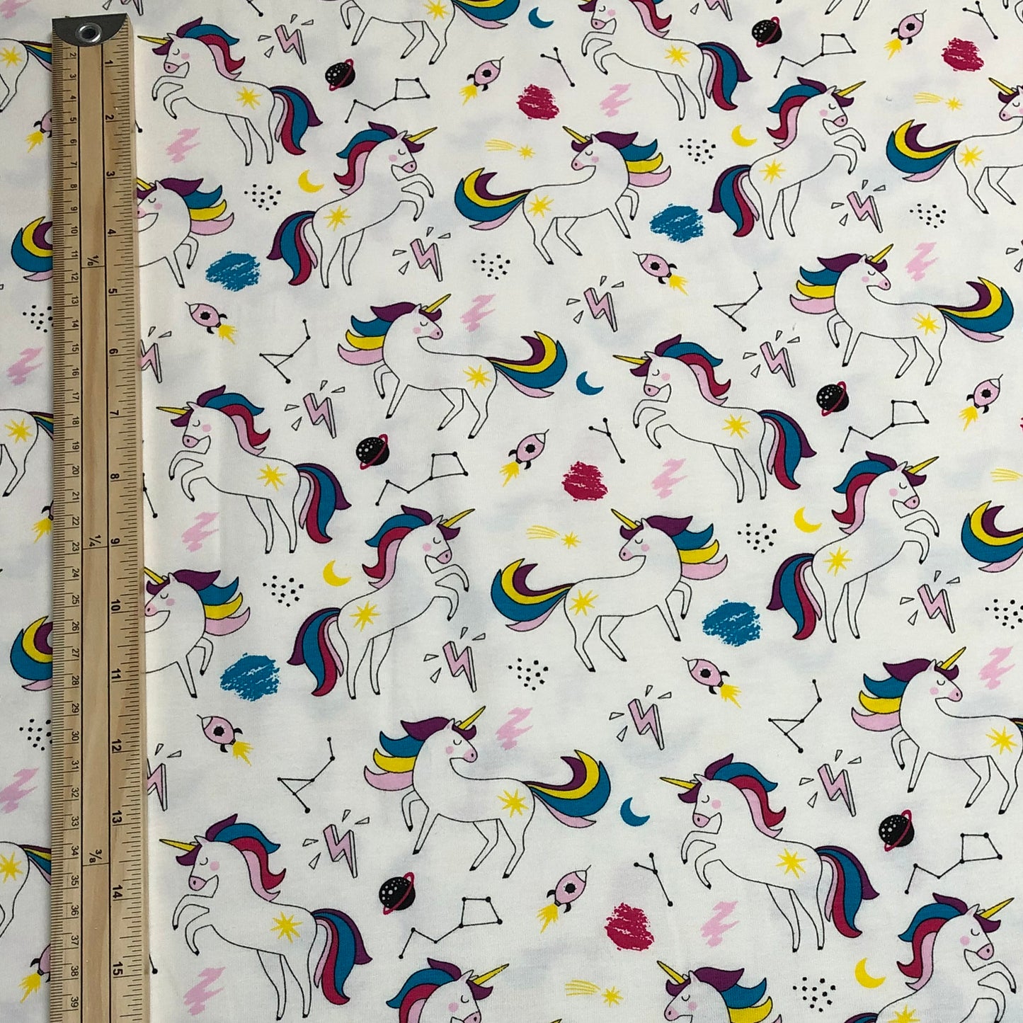 Cotton Jersey - Unicorns in Space