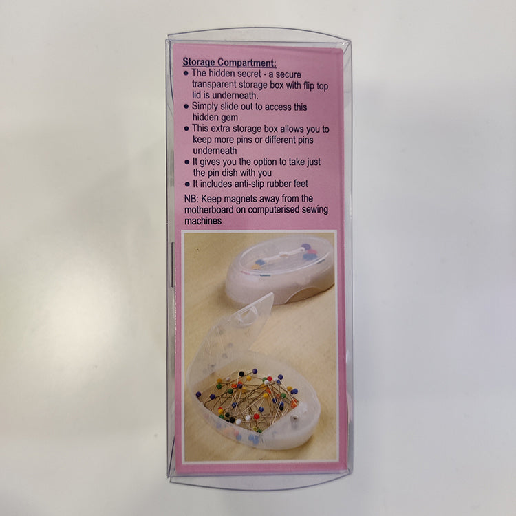 Hemline Magnetic Pin Dish with Storage