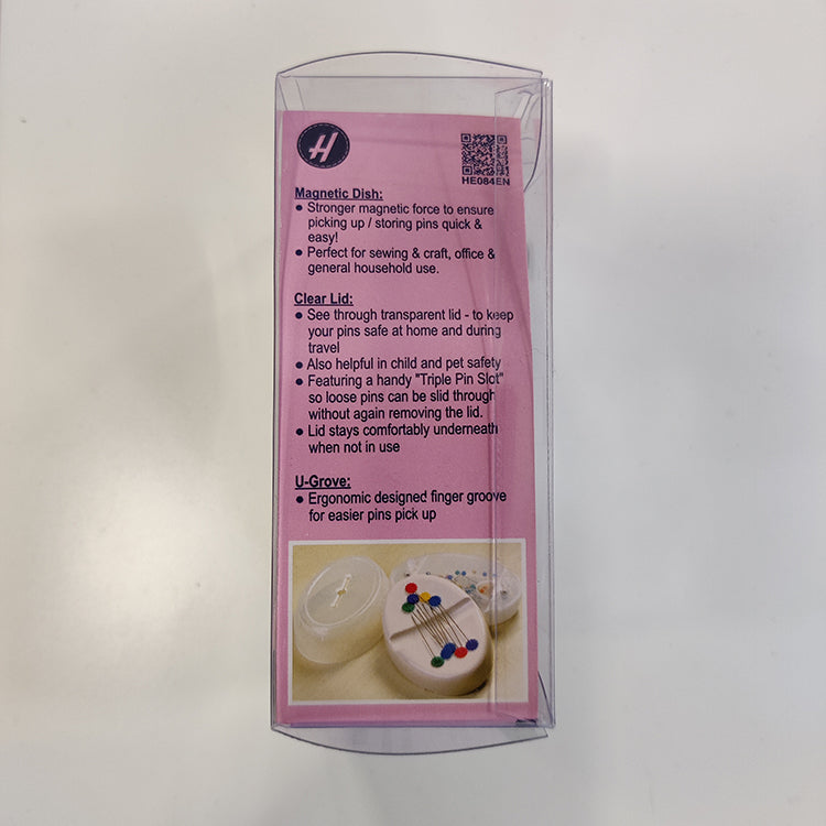 Hemline Magnetic Pin Dish with Storage