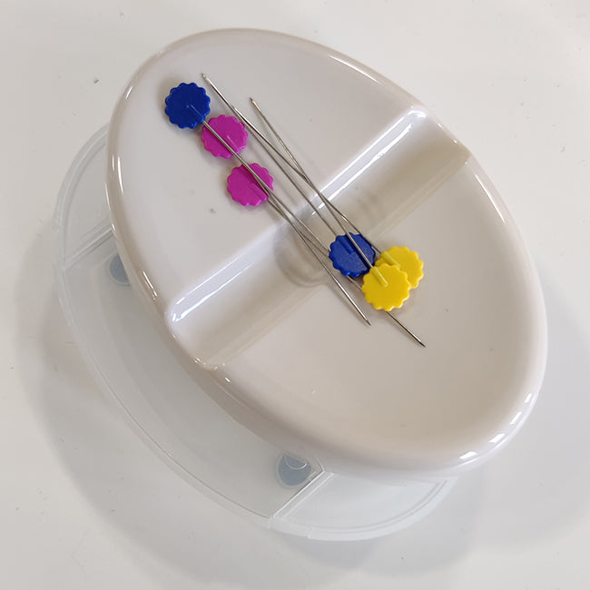 Hemline Magnetic Pin Dish with Storage
